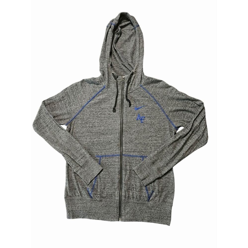 Nike AF Air Force Falcons Women’s Hoodie‎ Jacket Gray Blue Full Zip Size M
